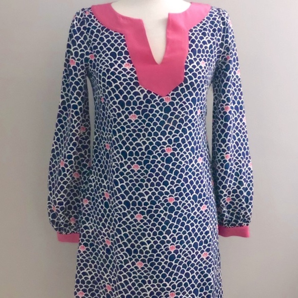 LILLY PULITZER 100% Silk Colorblocked Saemus Dress